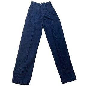 VTG  LEVI'S Sz 9 Denim Jeans High Waist NOS Dark Cotton 1977 USA Deadstock Retro